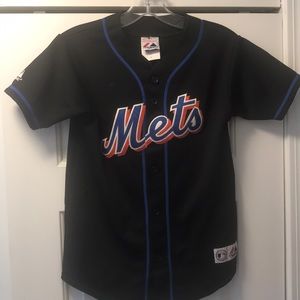 Majestic New York Mets Team Jersey Black Youth M